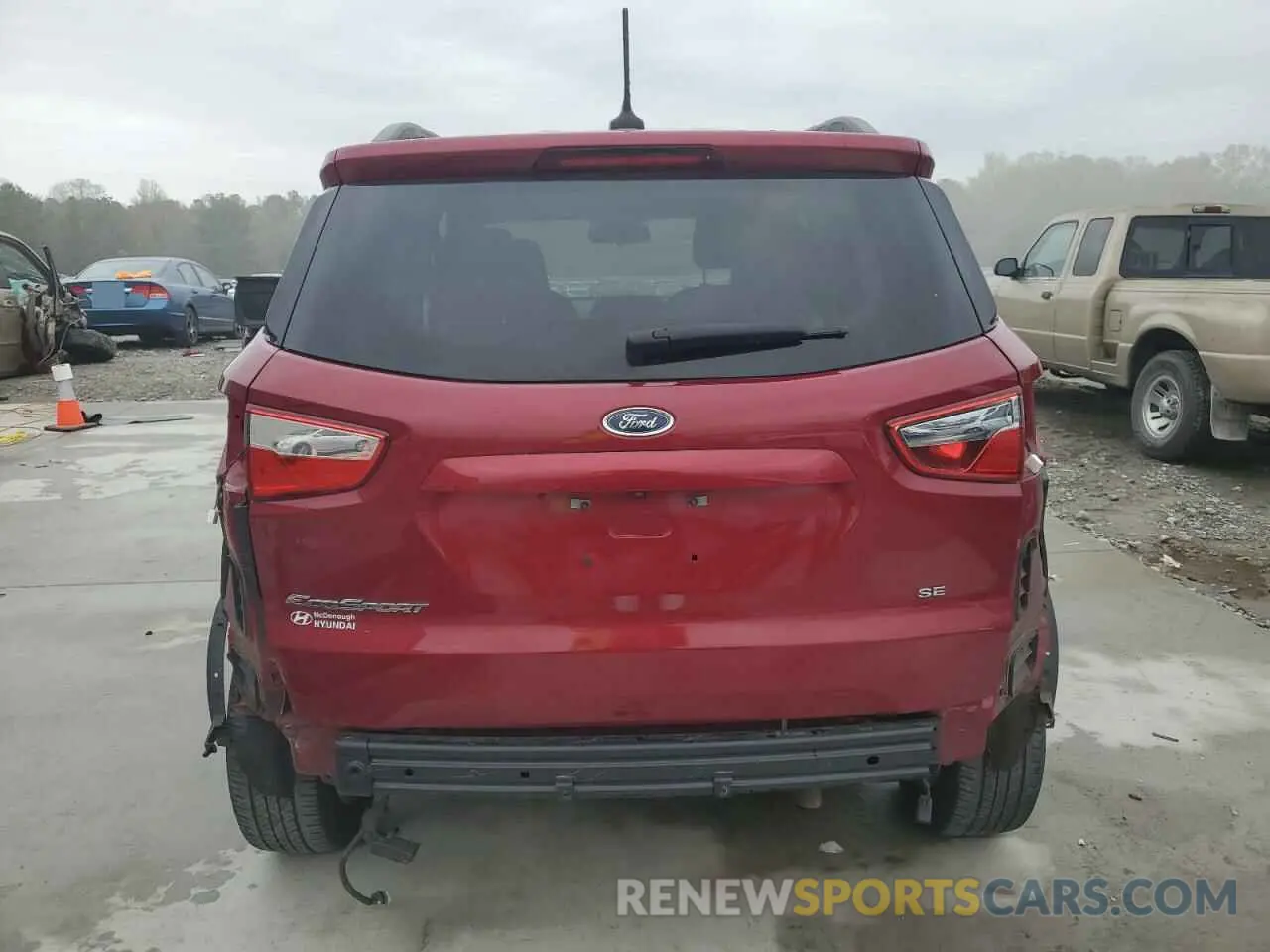 6 fotografías del automóvil dañado MAJ3S2GE2MC447542 FORD ECOSPORT 2021