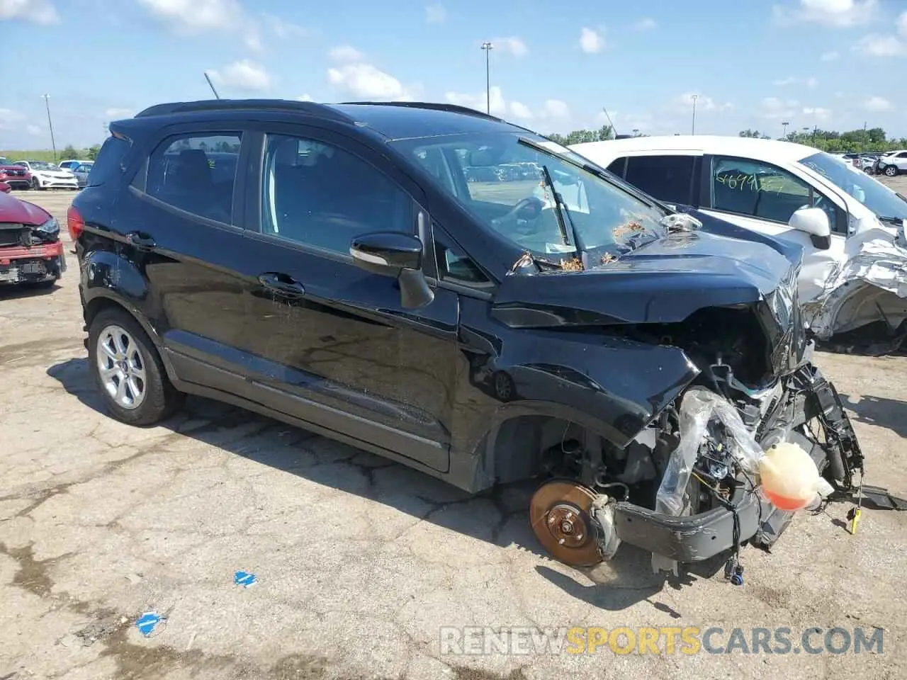 4 fotografías del automóvil dañado MAJ3S2GE2MC448237 FORD ECOSPORT 2021