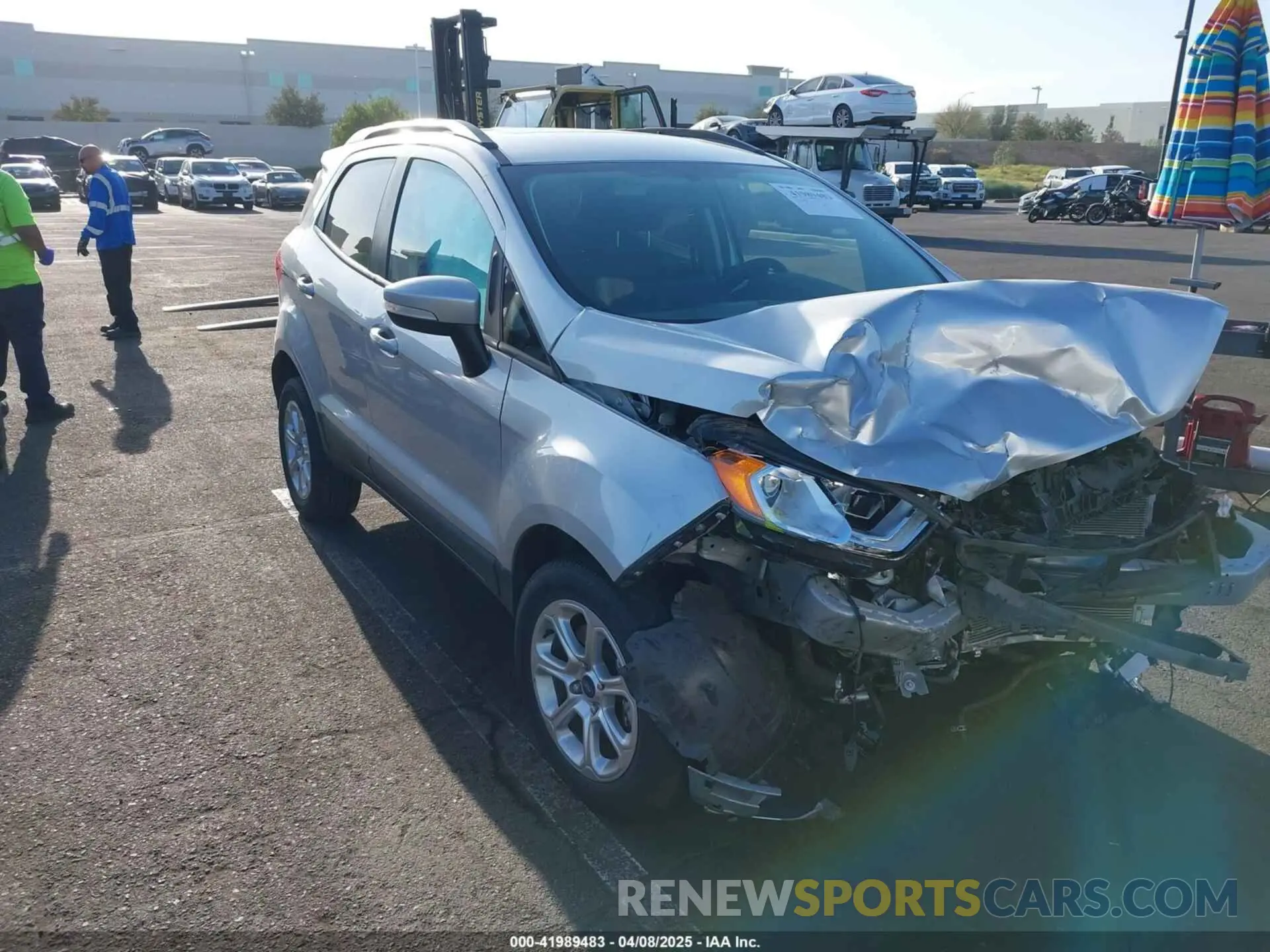 1 fotografías del automóvil dañado MAJ3S2GE3MC431771 FORD ECOSPORT 2021
