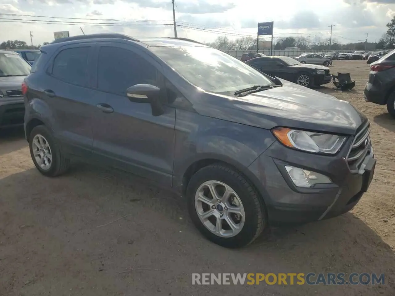 4 fotografías del automóvil dañado MAJ3S2GE3MC449686 FORD ECOSPORT 2021