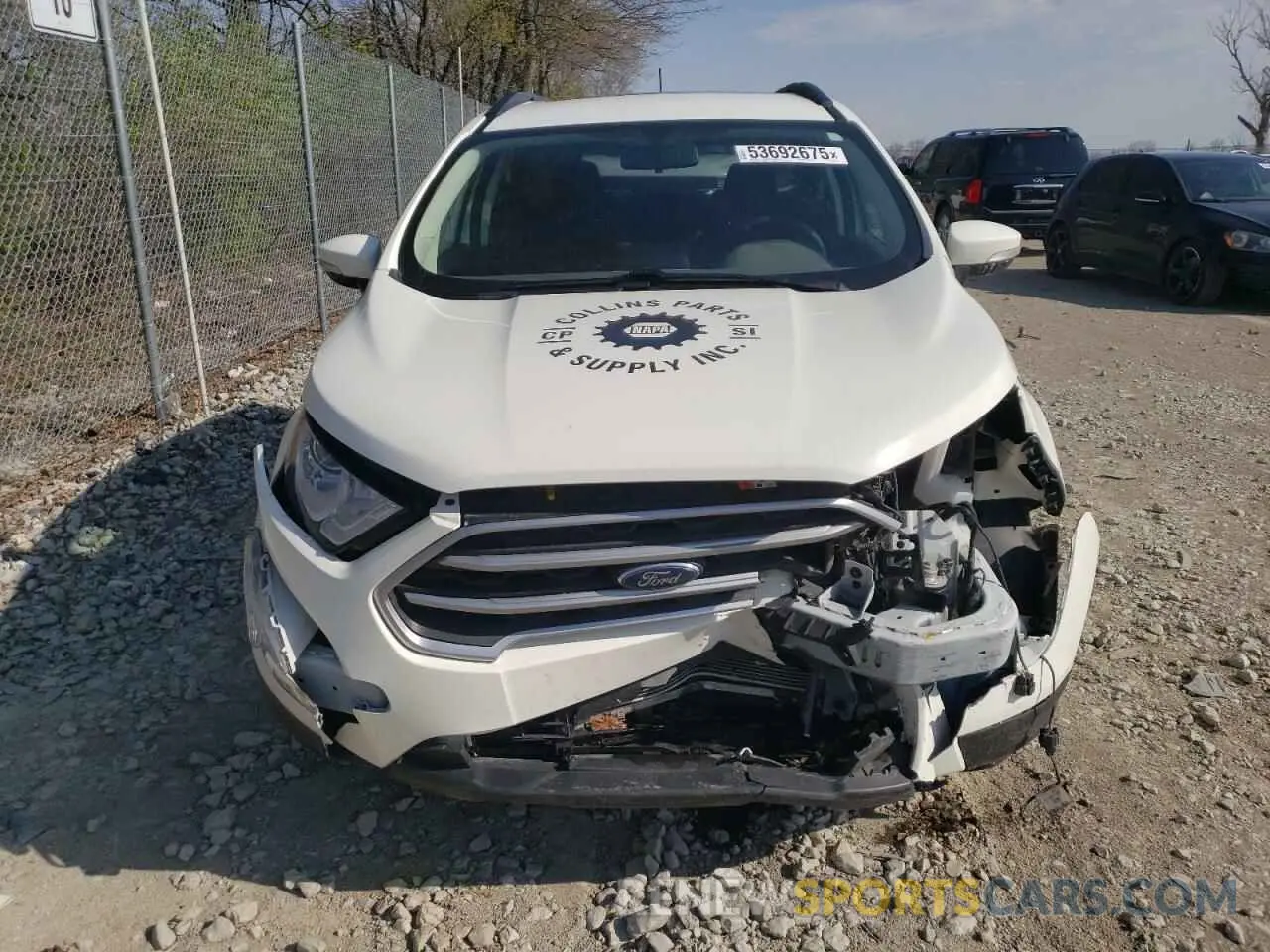 5 fotografías del automóvil dañado MAJ3S2GE3MC455603 FORD ECOSPORT 2021