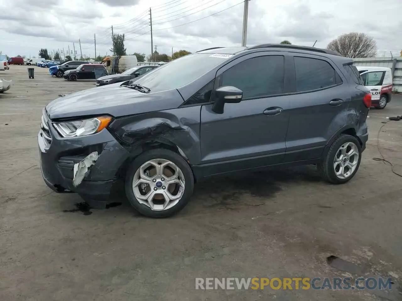 1 fotografías del automóvil dañado MAJ3S2GE4MC437224 FORD ECOSPORT 2021