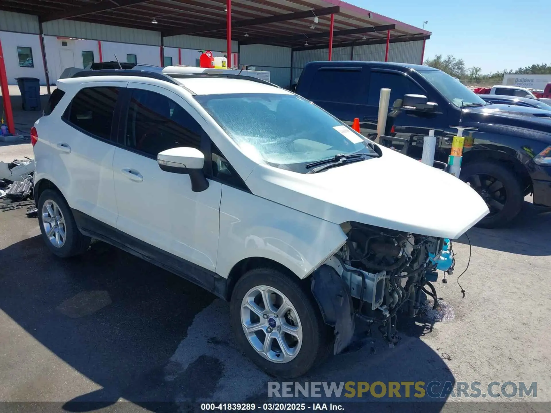 1 fotografías del automóvil dañado MAJ3S2GE4MC439992 FORD ECOSPORT 2021