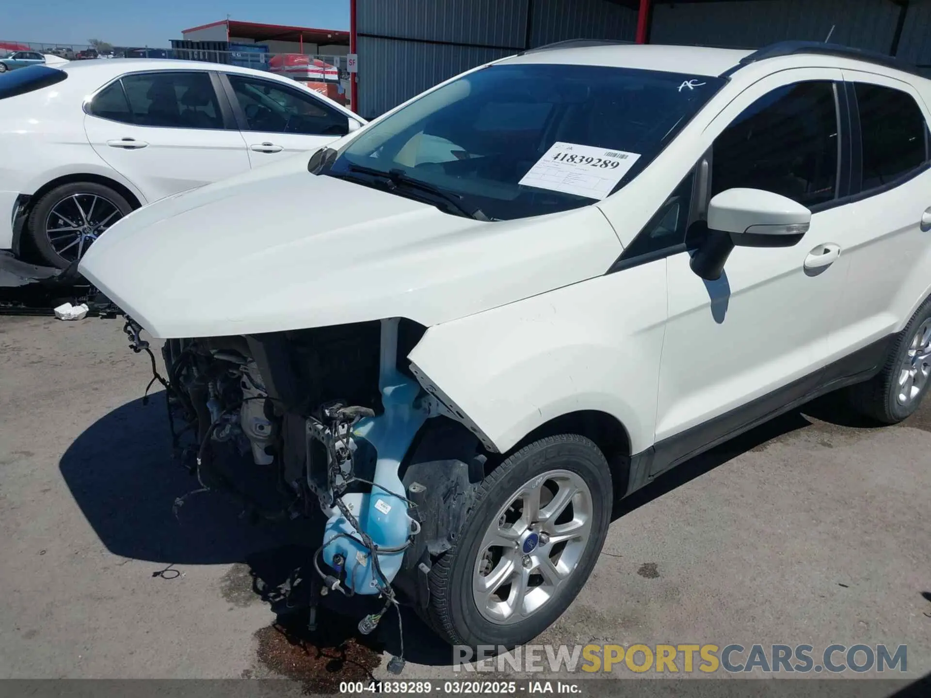 18 fotografías del automóvil dañado MAJ3S2GE4MC439992 FORD ECOSPORT 2021
