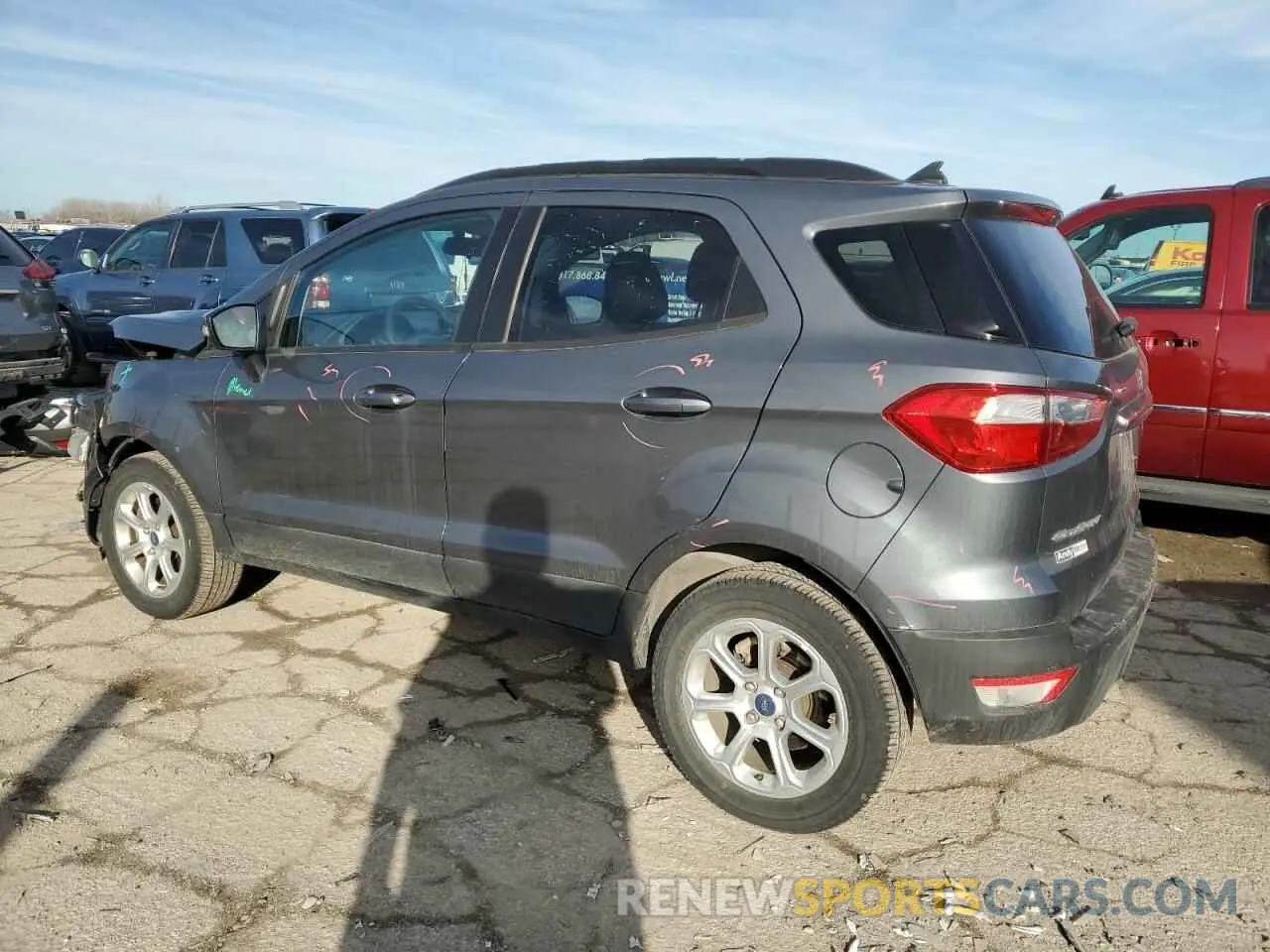 2 fotografías del automóvil dañado MAJ3S2GE4MC440737 FORD ECOSPORT 2021