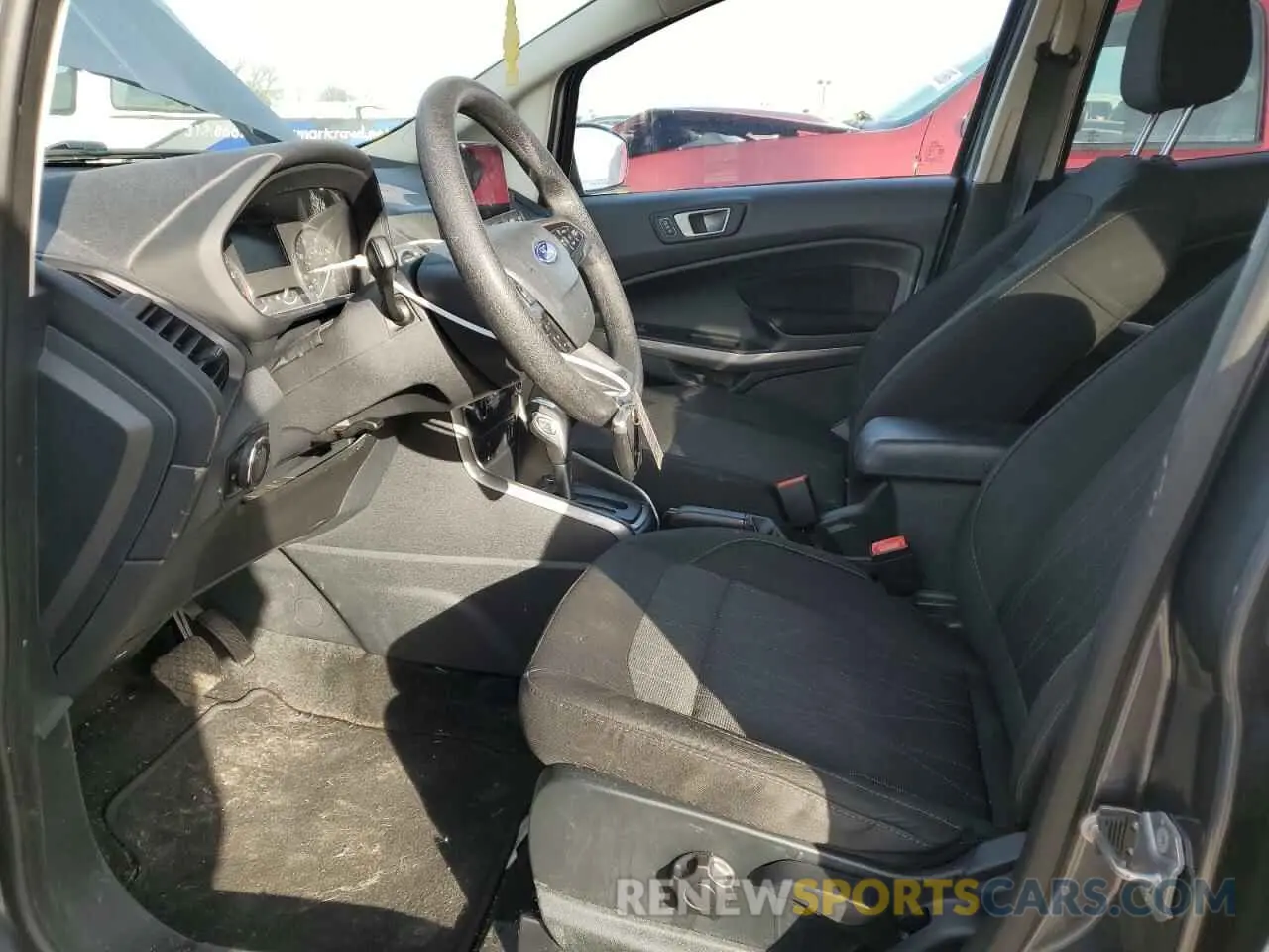 7 fotografías del automóvil dañado MAJ3S2GE4MC440737 FORD ECOSPORT 2021