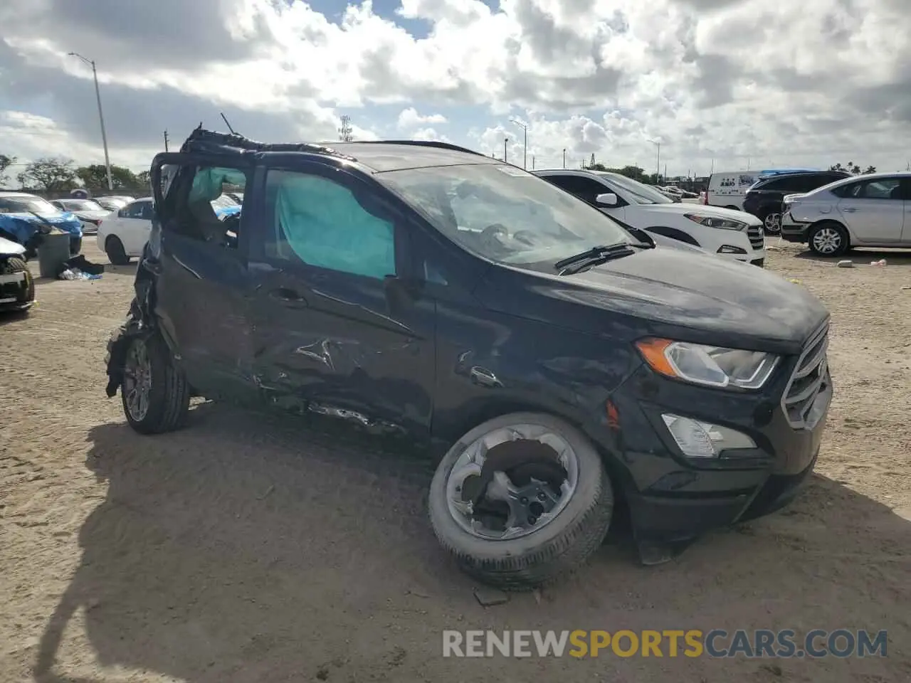 4 fotografías del automóvil dañado MAJ3S2GE4MC447414 FORD ECOSPORT 2021