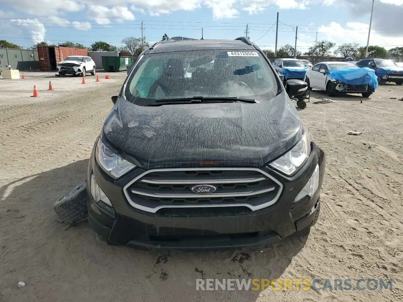5 fotografías del automóvil dañado MAJ3S2GE4MC447414 FORD ECOSPORT 2021