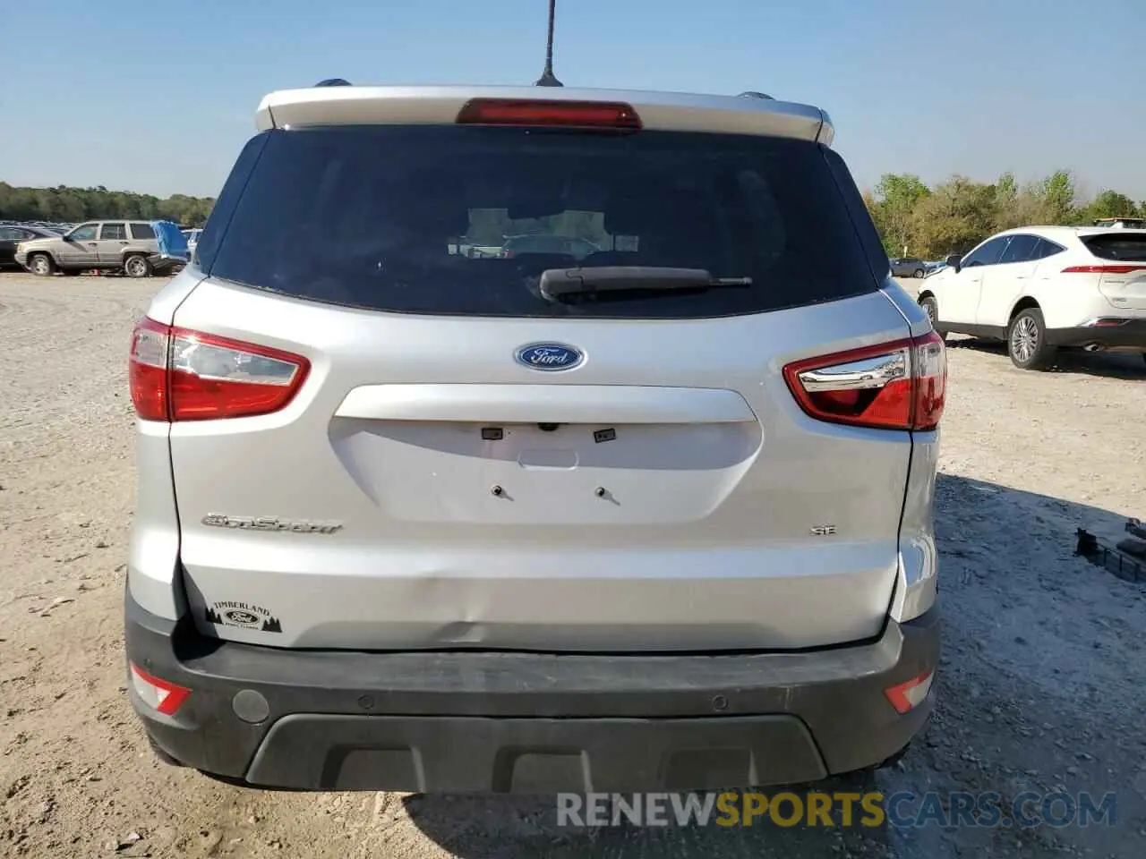 6 fotografías del automóvil dañado MAJ3S2GE4MC450054 FORD ECOSPORT 2021