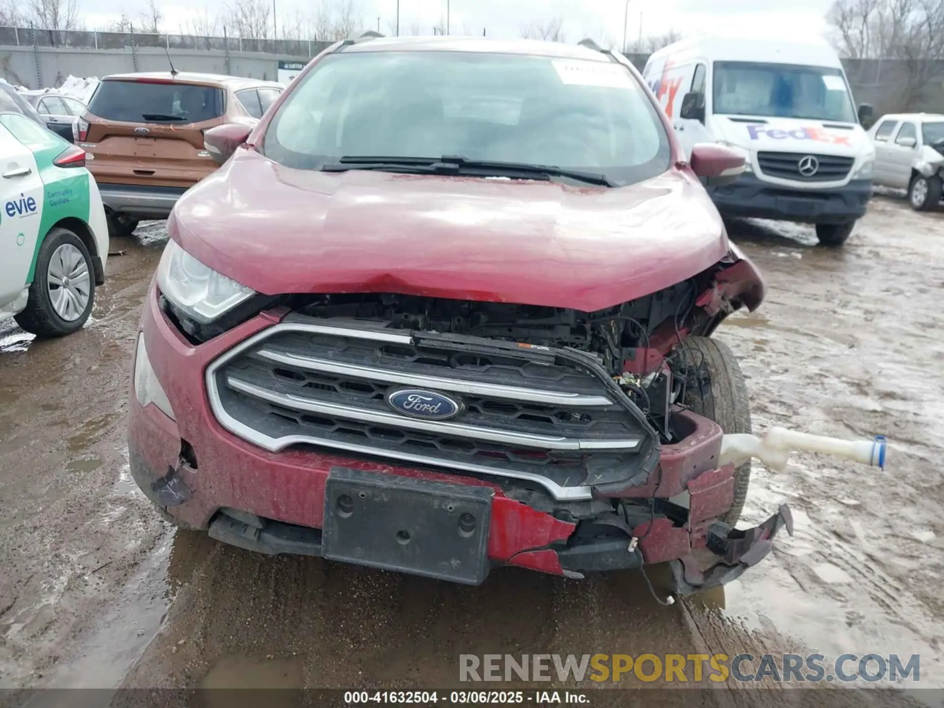 12 fotografías del automóvil dañado MAJ3S2GE5MC446322 FORD ECOSPORT 2021