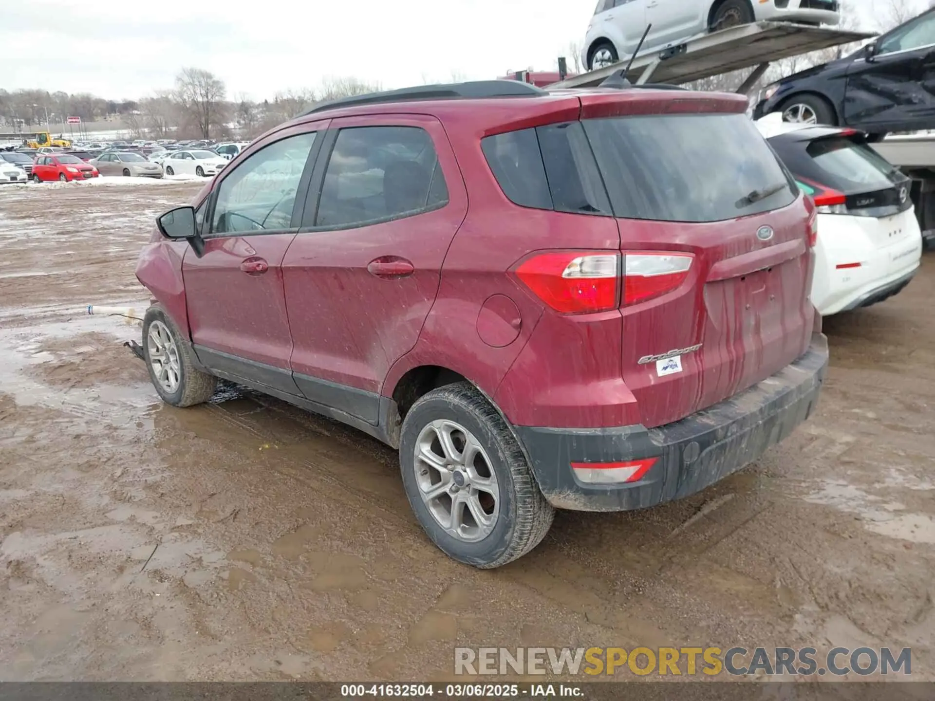 3 fotografías del automóvil dañado MAJ3S2GE5MC446322 FORD ECOSPORT 2021