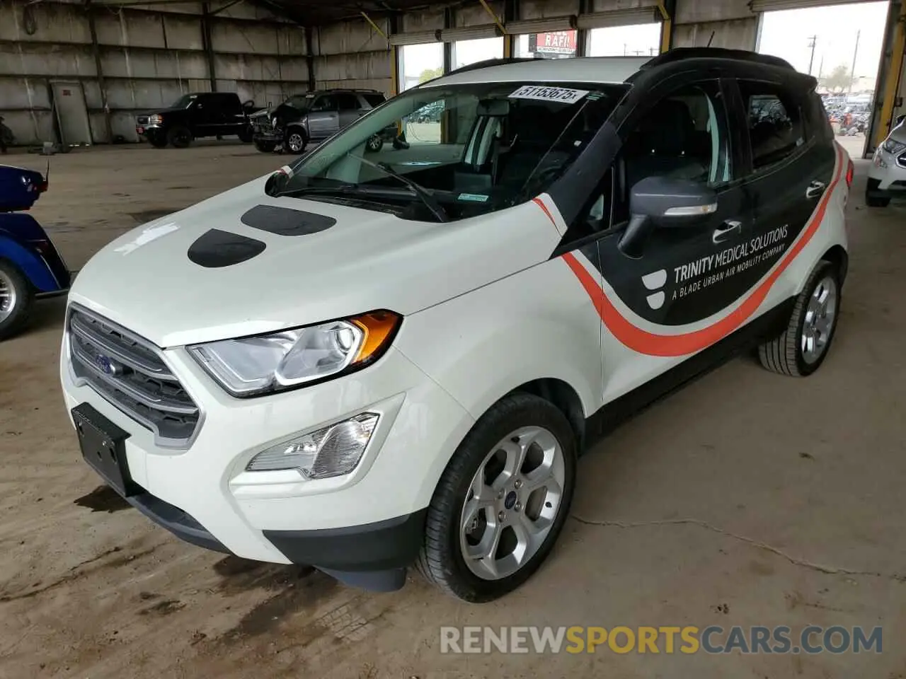 1 fotografías del automóvil dañado MAJ3S2GE5MC454355 FORD ECOSPORT 2021