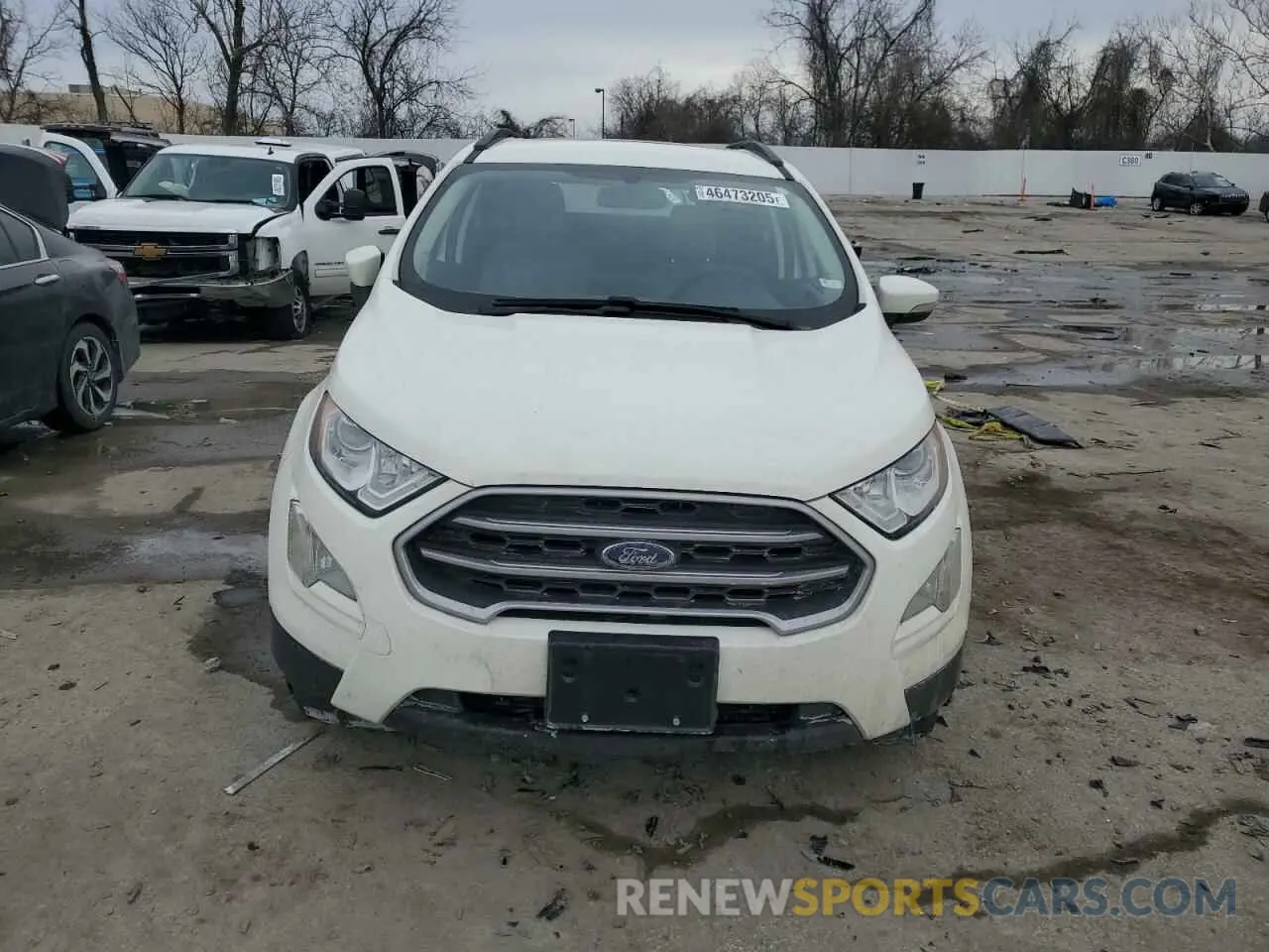 5 fotografías del automóvil dañado MAJ3S2GE6MC404113 FORD ECOSPORT 2021