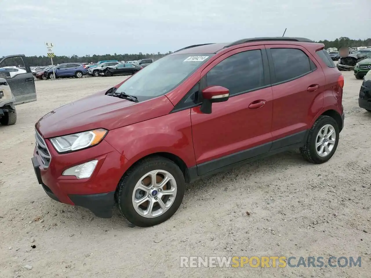 1 fotografías del automóvil dañado MAJ3S2GE6MC442456 FORD ECOSPORT 2021