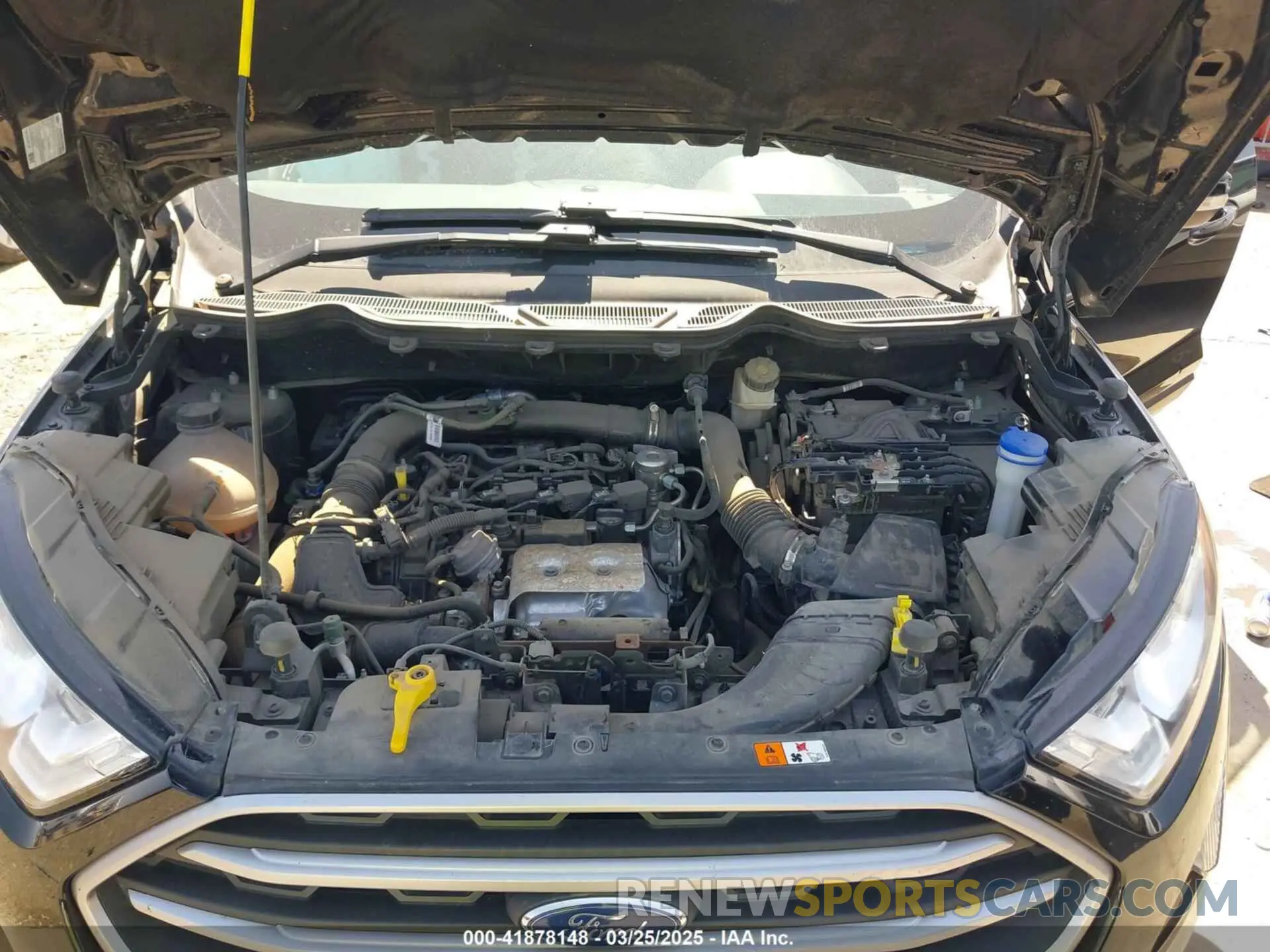 10 fotografías del automóvil dañado MAJ3S2GE6MC447043 FORD ECOSPORT 2021
