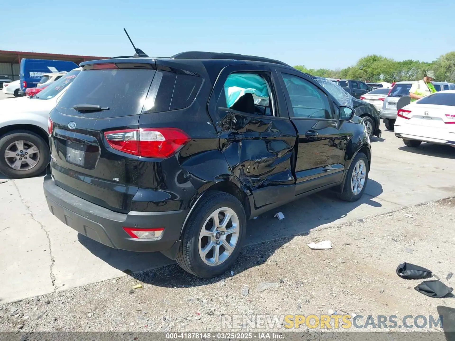 4 fotografías del automóvil dañado MAJ3S2GE6MC447043 FORD ECOSPORT 2021