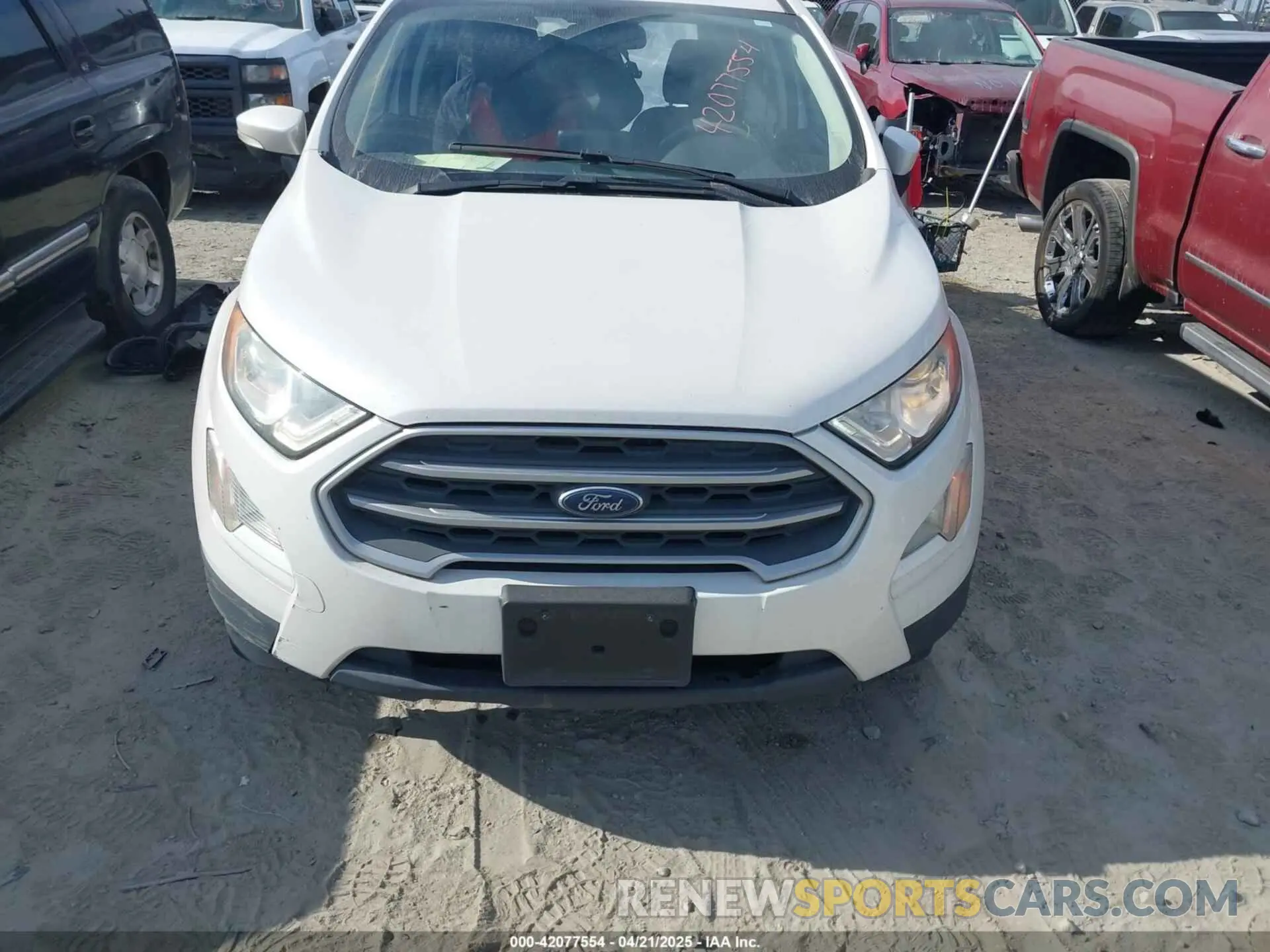 12 fotografías del automóvil dañado MAJ3S2GE7MC399763 FORD ECOSPORT 2021