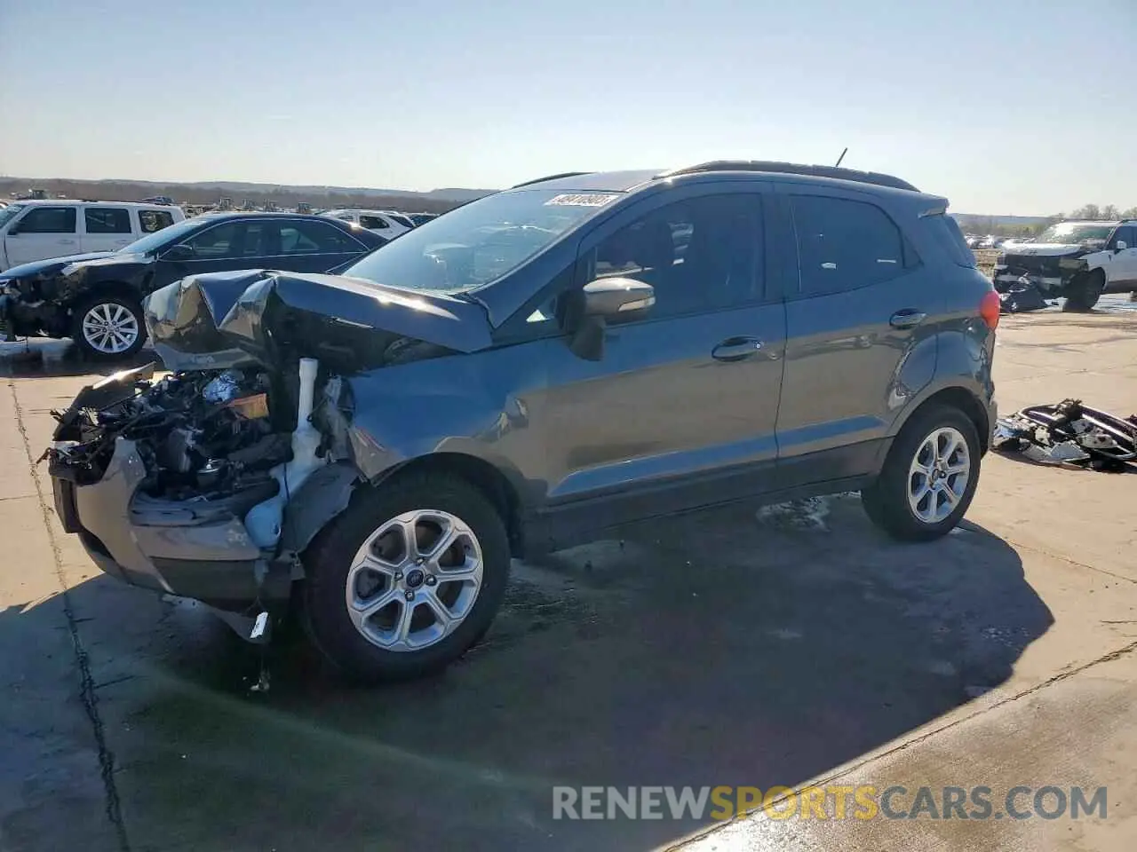 1 fotografías del automóvil dañado MAJ3S2GE7MC406422 FORD ECOSPORT 2021