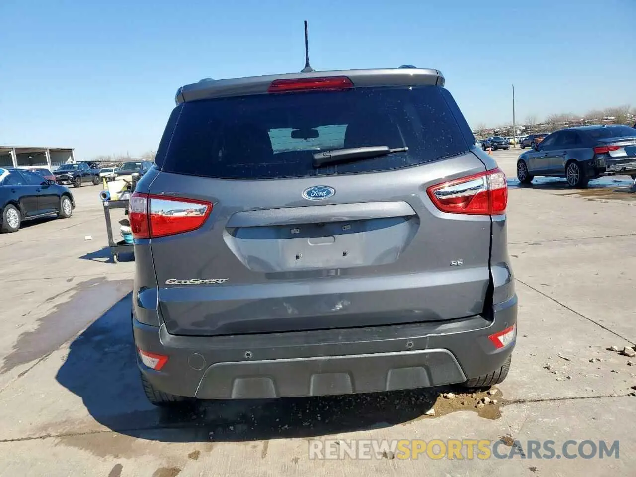 6 fotografías del automóvil dañado MAJ3S2GE7MC406422 FORD ECOSPORT 2021