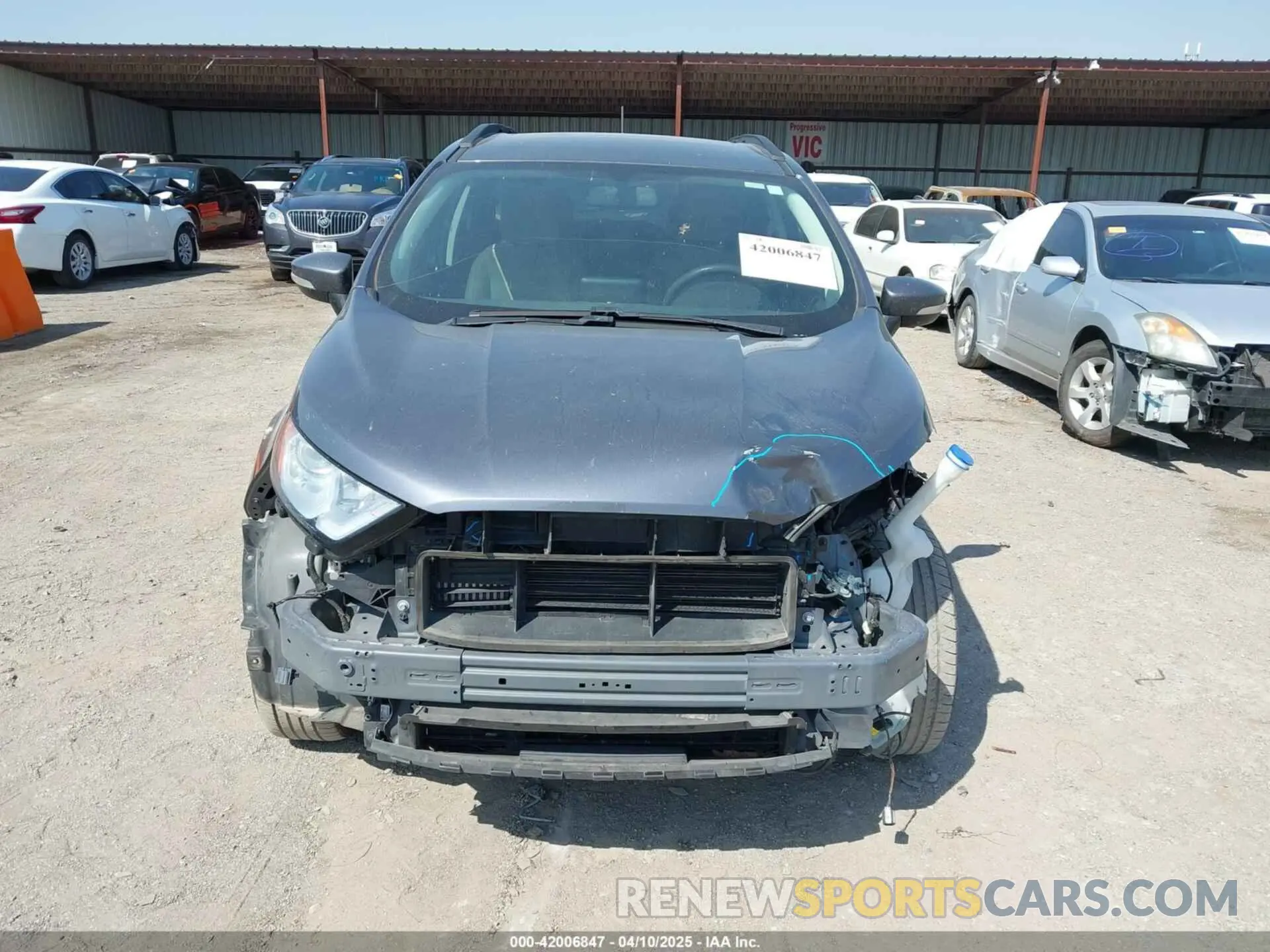 13 fotografías del automóvil dañado MAJ3S2GE7MC412432 FORD ECOSPORT 2021