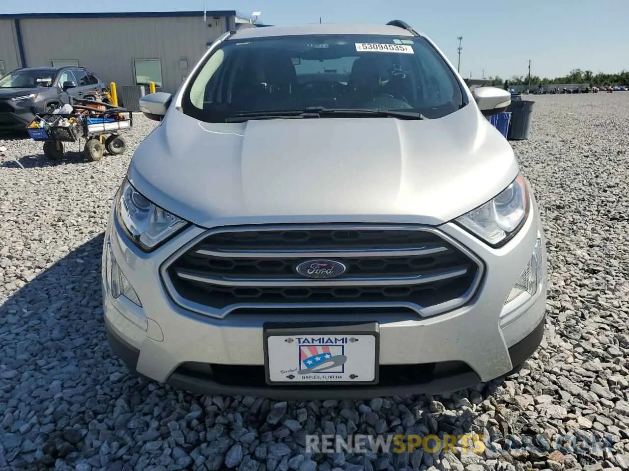 5 fotografías del automóvil dañado MAJ3S2GE7MC441235 FORD ECOSPORT 2021