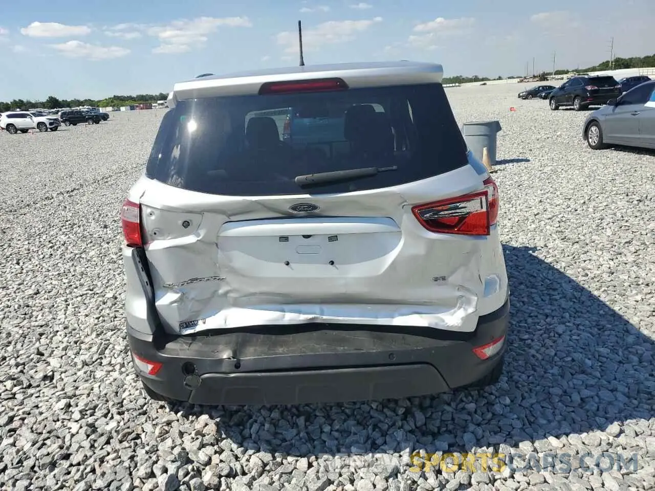 6 fotografías del automóvil dañado MAJ3S2GE7MC441235 FORD ECOSPORT 2021