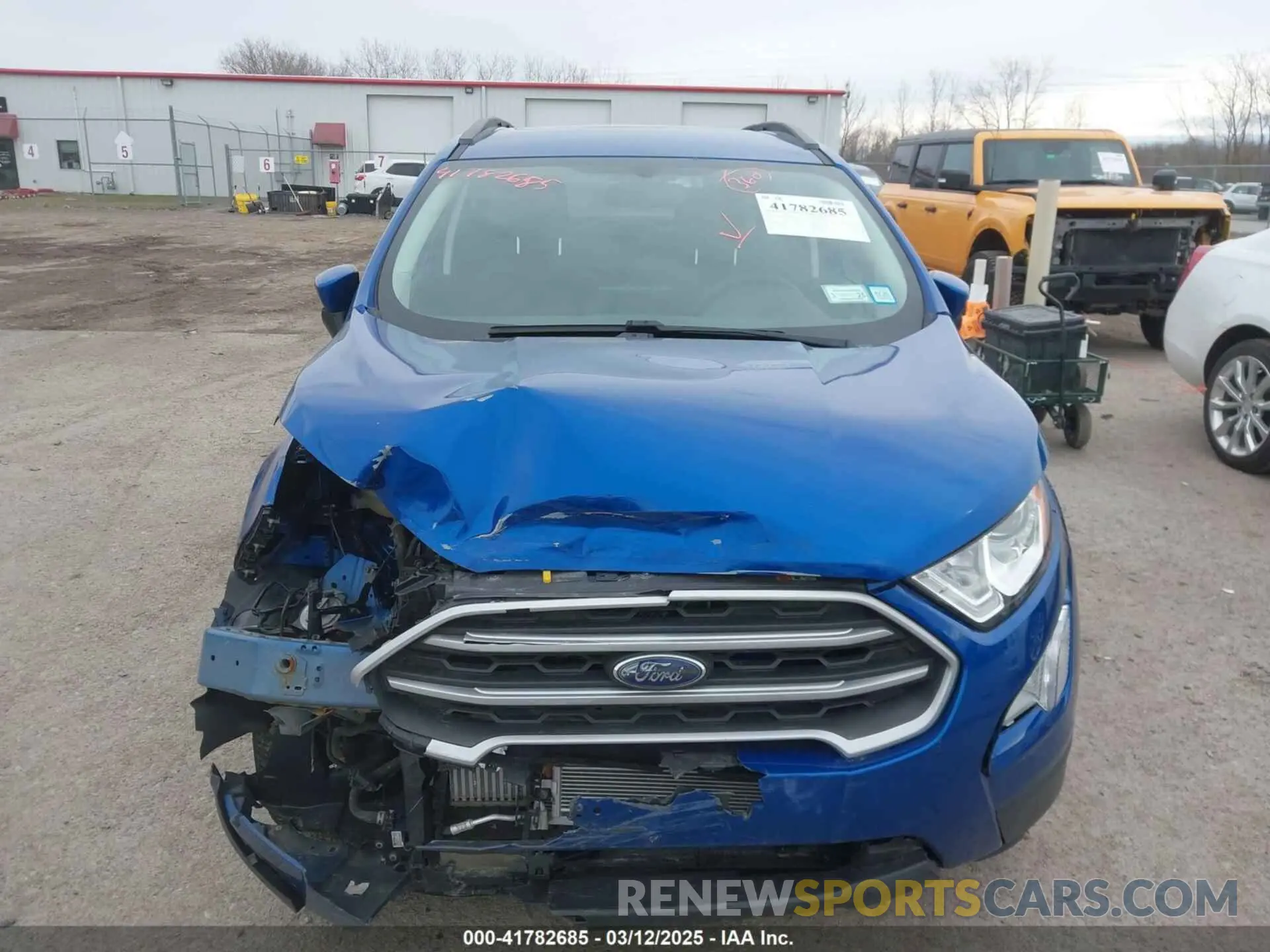 12 fotografías del automóvil dañado MAJ3S2GE7MC446256 FORD ECOSPORT 2021