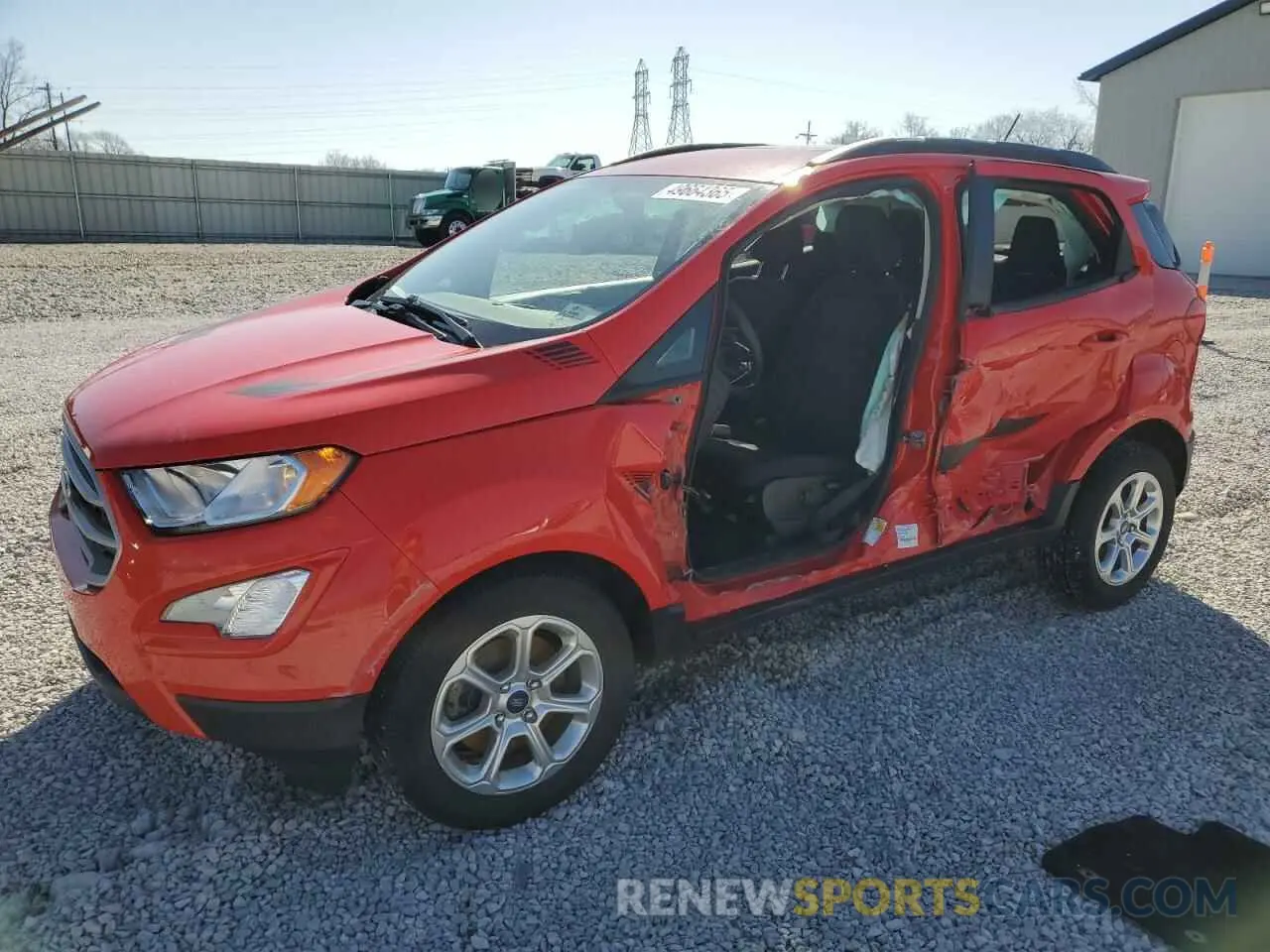 1 fotografías del automóvil dañado MAJ3S2GE8MC408423 FORD ECOSPORT 2021