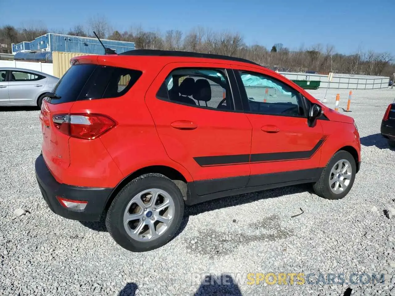3 fotografías del automóvil dañado MAJ3S2GE8MC408423 FORD ECOSPORT 2021