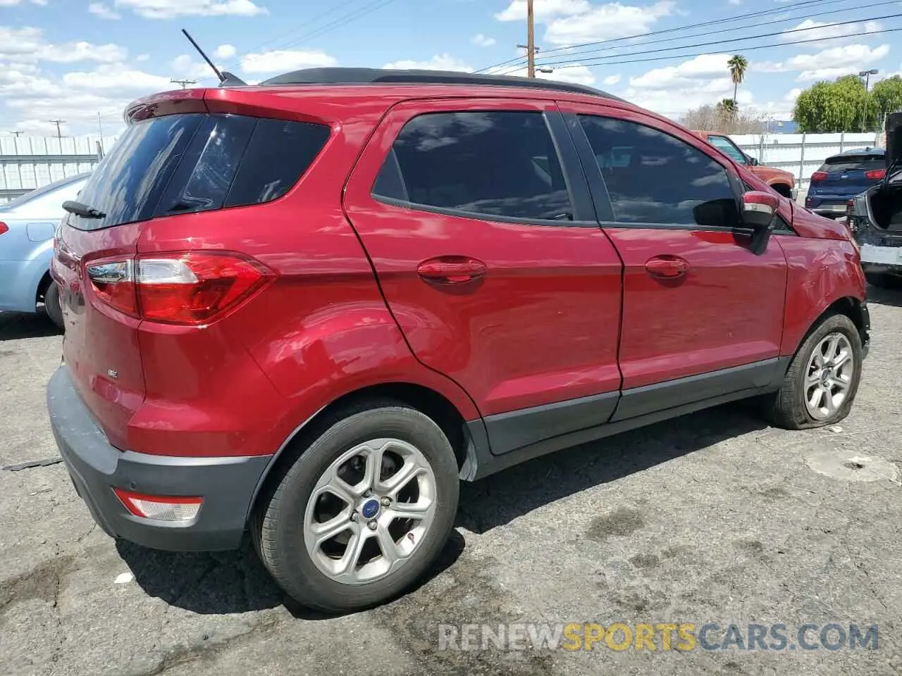 3 fotografías del automóvil dañado MAJ3S2GE9MC399425 FORD ECOSPORT 2021