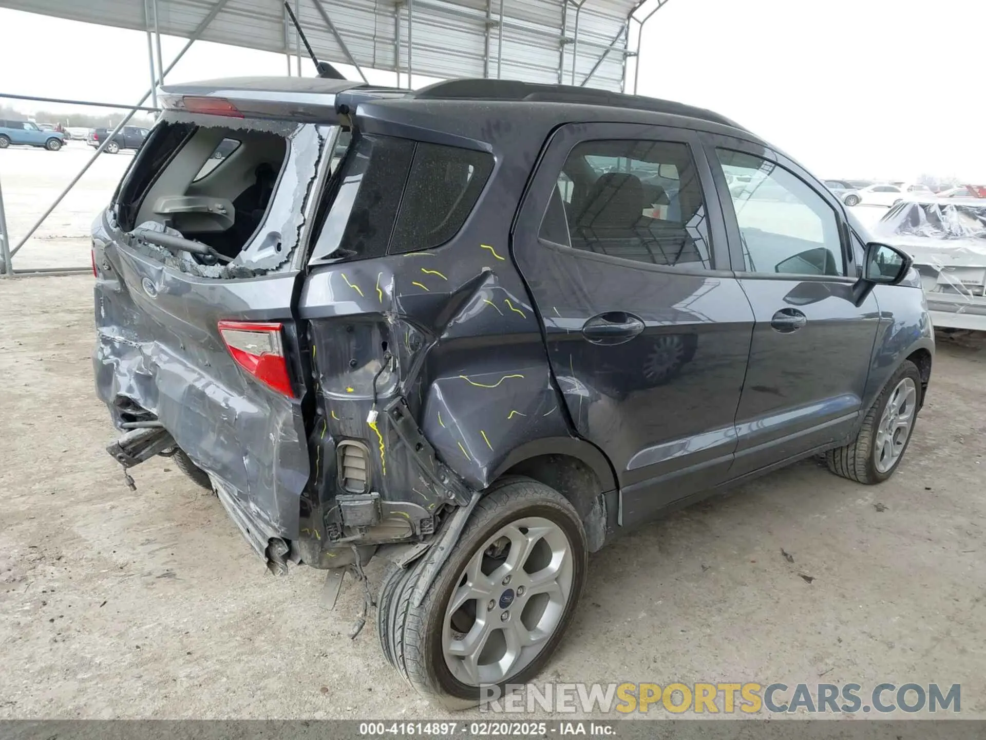 4 fotografías del automóvil dañado MAJ3S2GE9MC451944 FORD ECOSPORT 2021