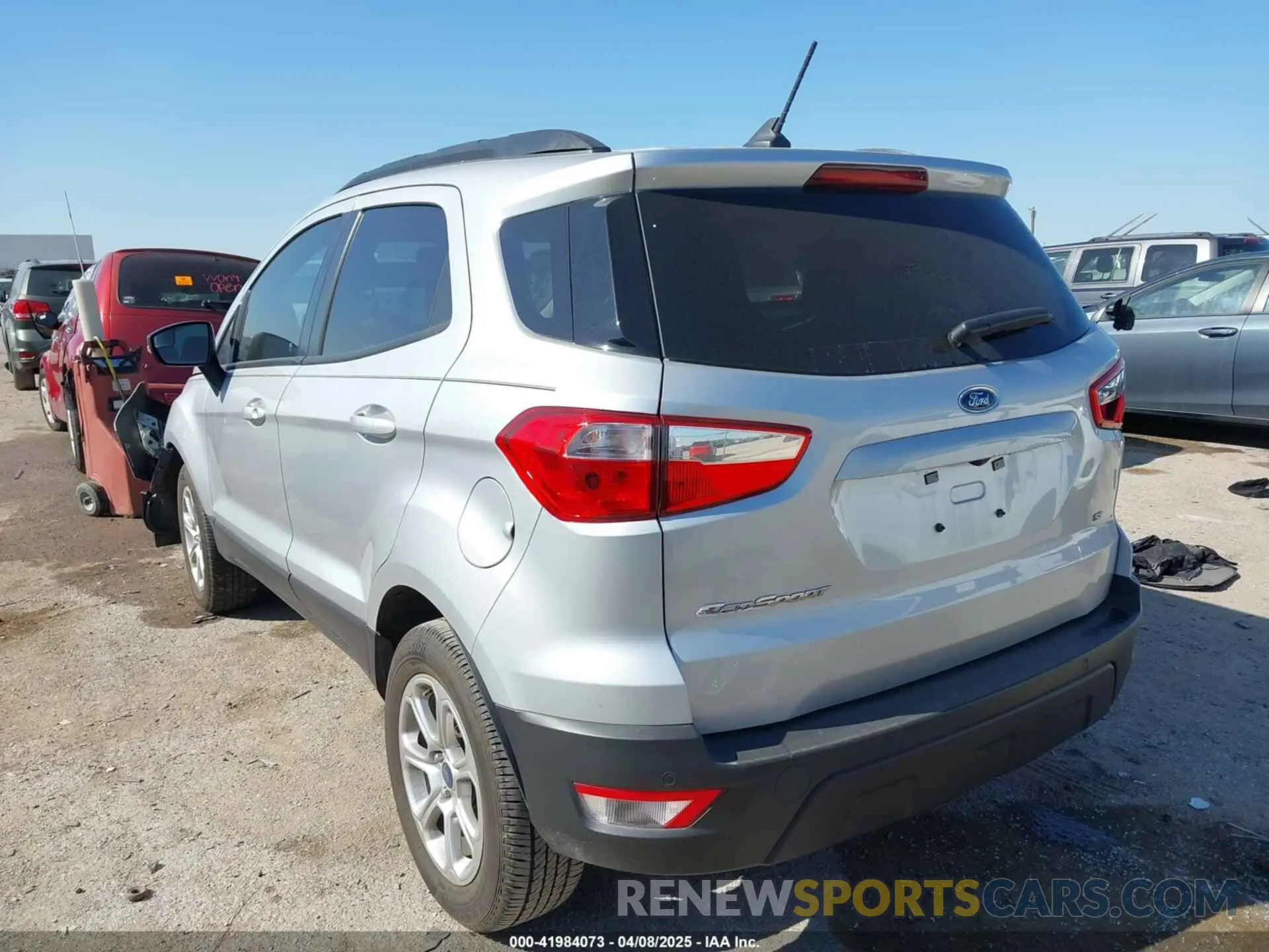 3 fotografías del automóvil dañado MAJ3S2GE9MC455900 FORD ECOSPORT 2021