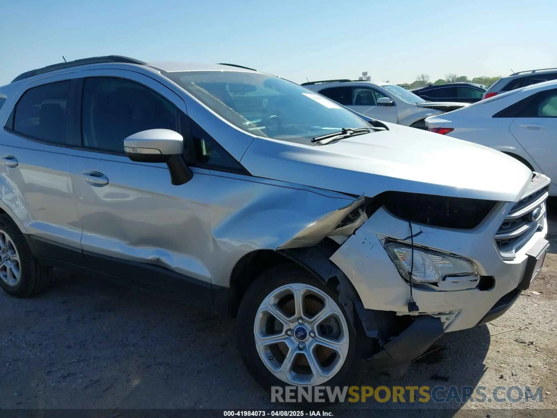 6 fotografías del automóvil dañado MAJ3S2GE9MC455900 FORD ECOSPORT 2021
