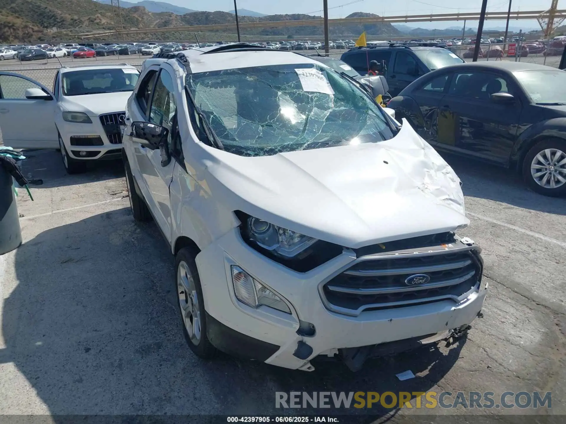6 fotografías del automóvil dañado MAJ3S2GEXMC408021 FORD ECOSPORT 2021