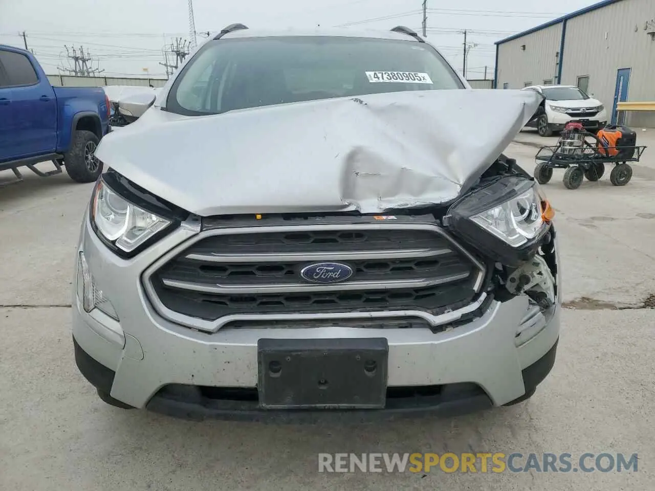 5 fotografías del automóvil dañado MAJ3S2GEXMC437938 FORD ECOSPORT 2021