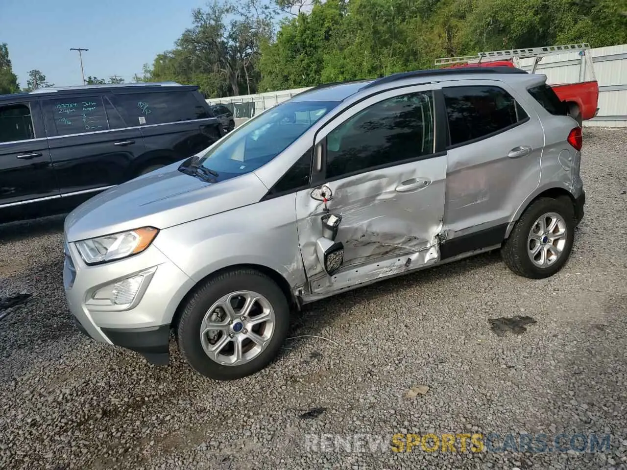 1 fotografías del automóvil dañado MAJ3S2GEXMC449698 FORD ECOSPORT 2021