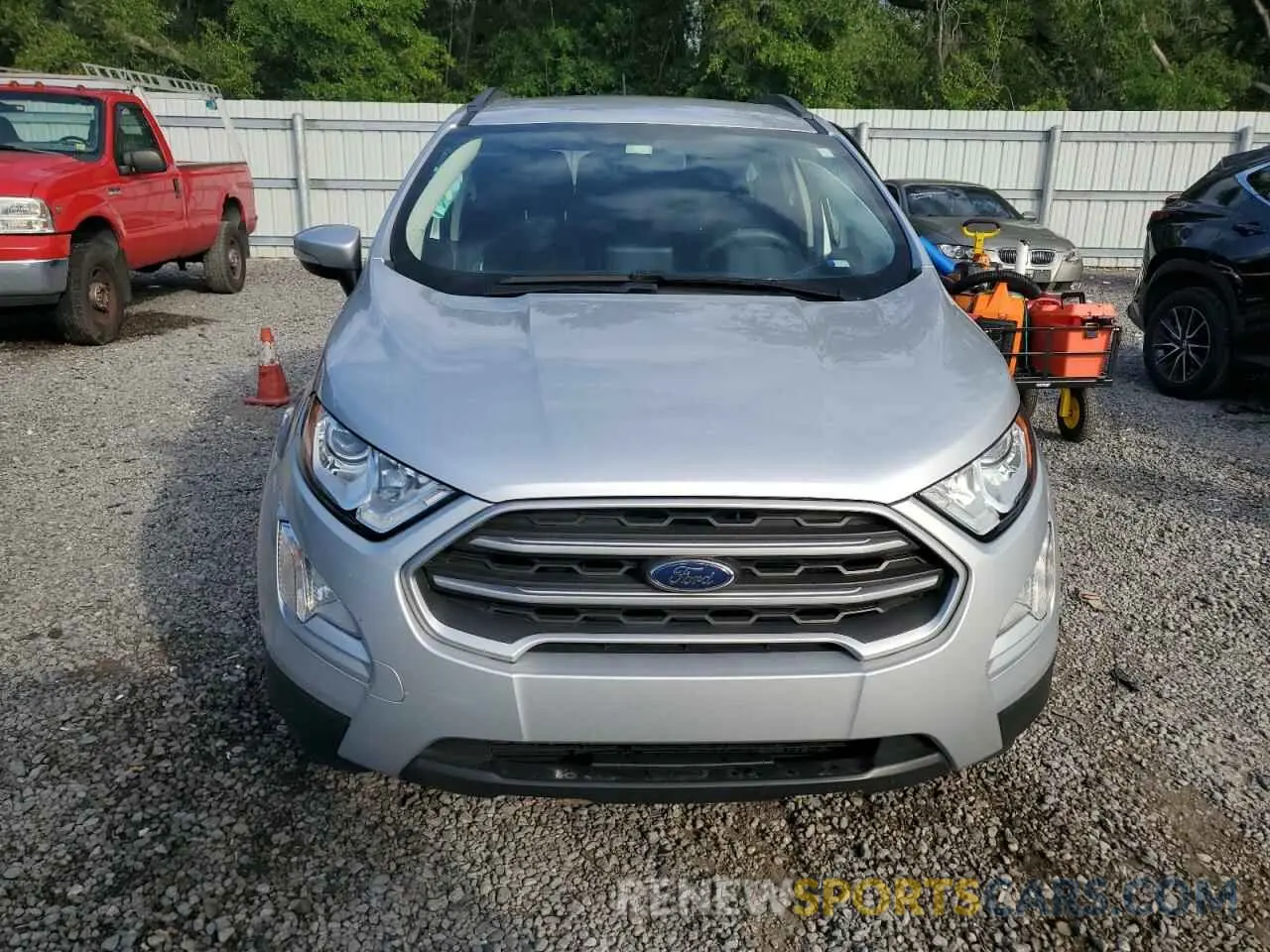 5 fotografías del automóvil dañado MAJ3S2GEXMC449698 FORD ECOSPORT 2021