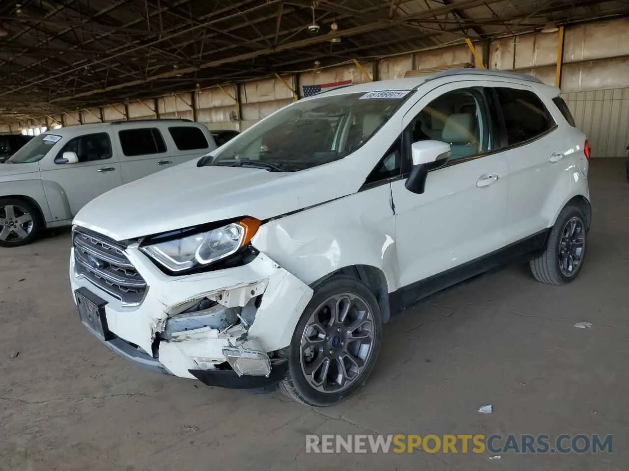 1 fotografías del automóvil dañado MAJ3S2KE3MC442387 FORD ECOSPORT 2021