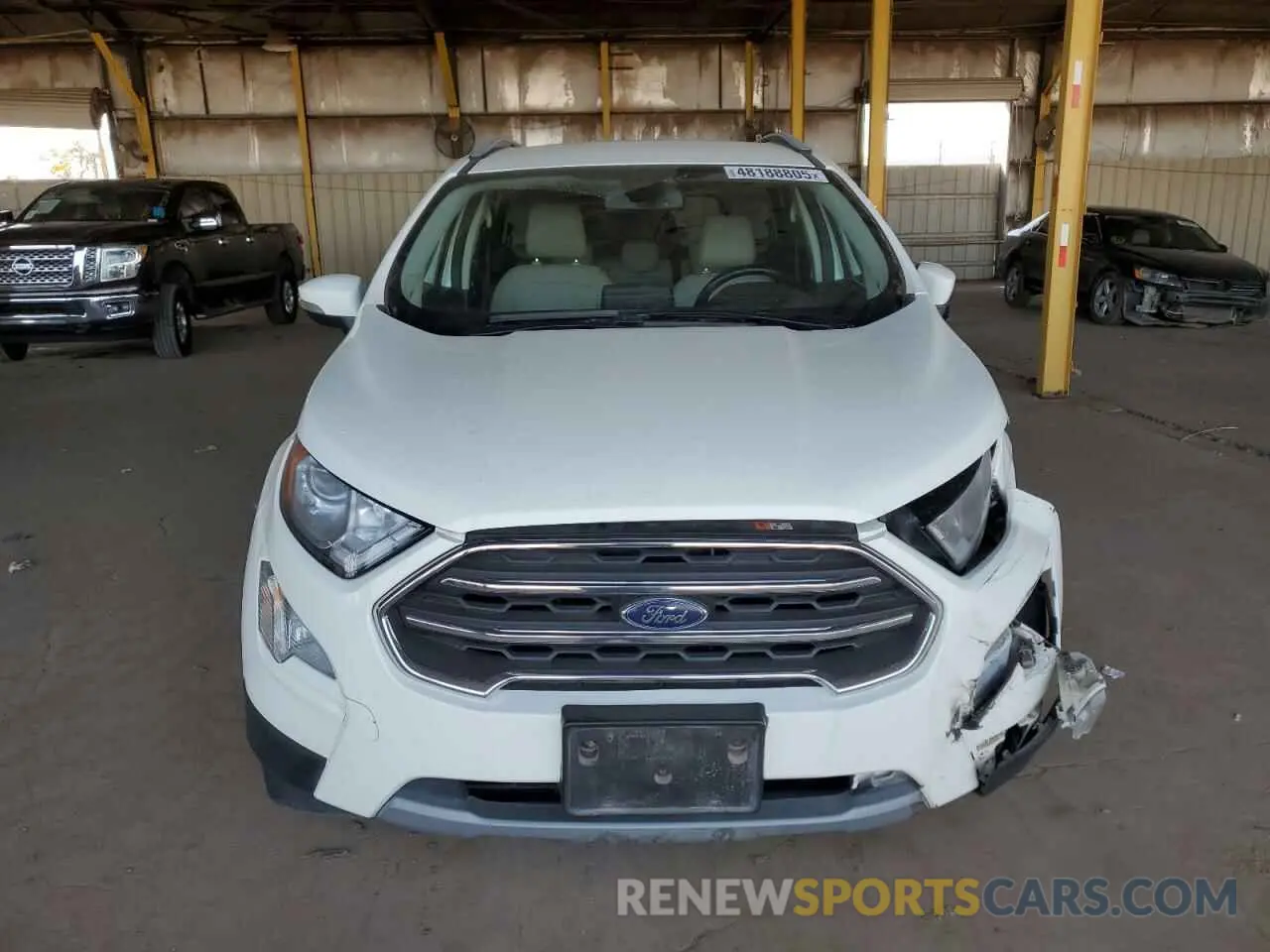 5 fotografías del automóvil dañado MAJ3S2KE3MC442387 FORD ECOSPORT 2021