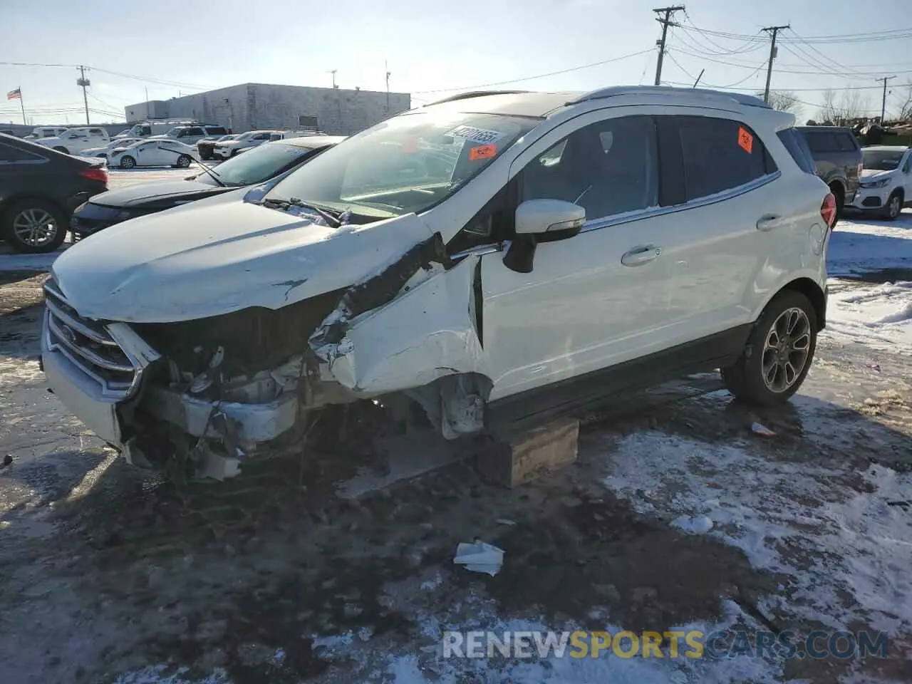 1 fotografías del automóvil dañado MAJ3S2KE4MC404635 FORD ECOSPORT 2021