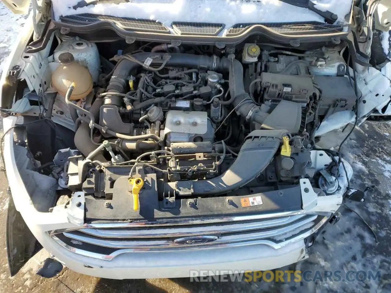 12 fotografías del automóvil dañado MAJ3S2KE4MC404635 FORD ECOSPORT 2021