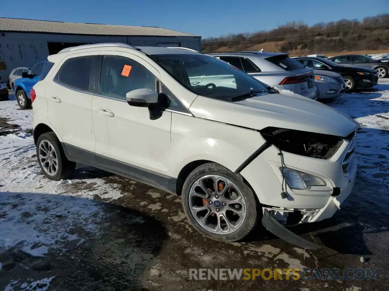 4 fotografías del automóvil dañado MAJ3S2KE4MC404635 FORD ECOSPORT 2021