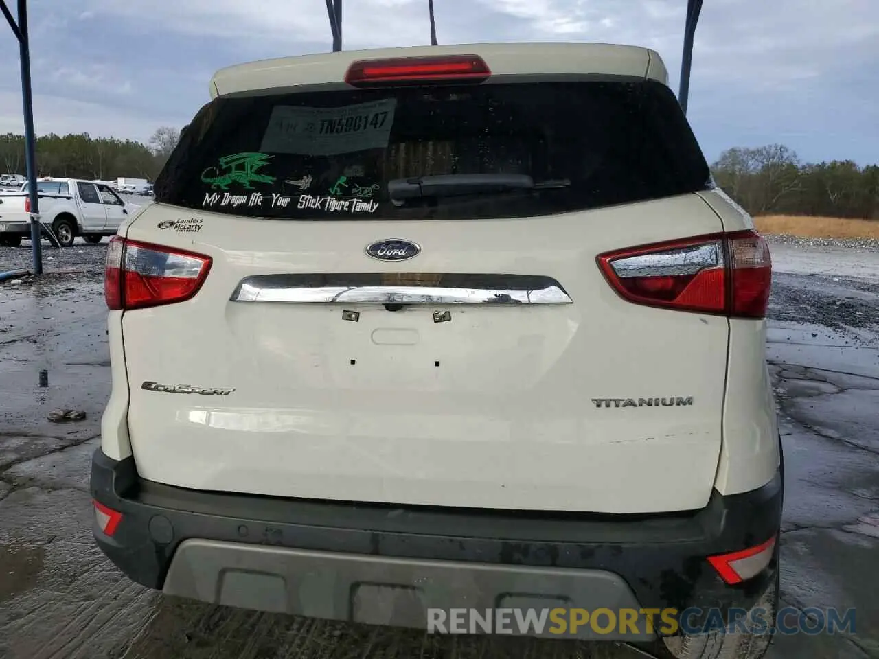 6 fotografías del automóvil dañado MAJ3S2KE4MC455293 FORD ECOSPORT 2021