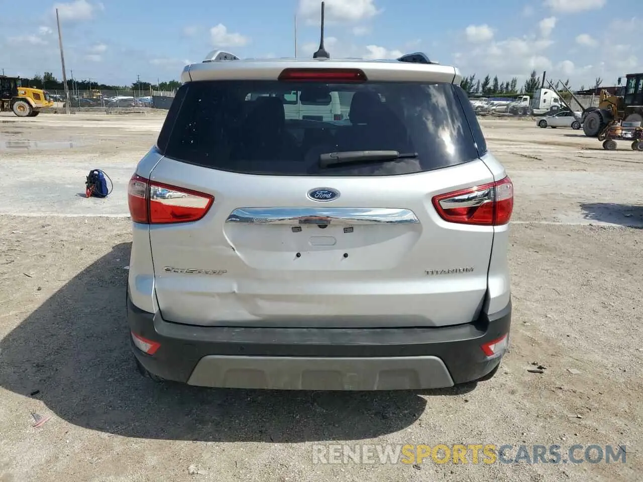 6 fotografías del automóvil dañado MAJ3S2KE8MC408610 FORD ECOSPORT 2021