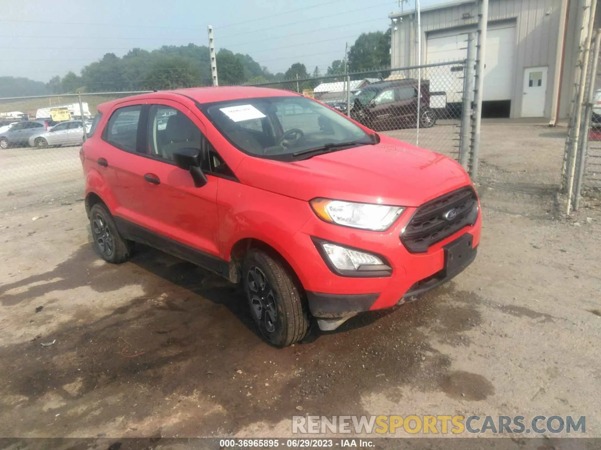 1 fotografías del automóvil dañado MAJ6S3FL0MC396108 FORD ECOSPORT 2021