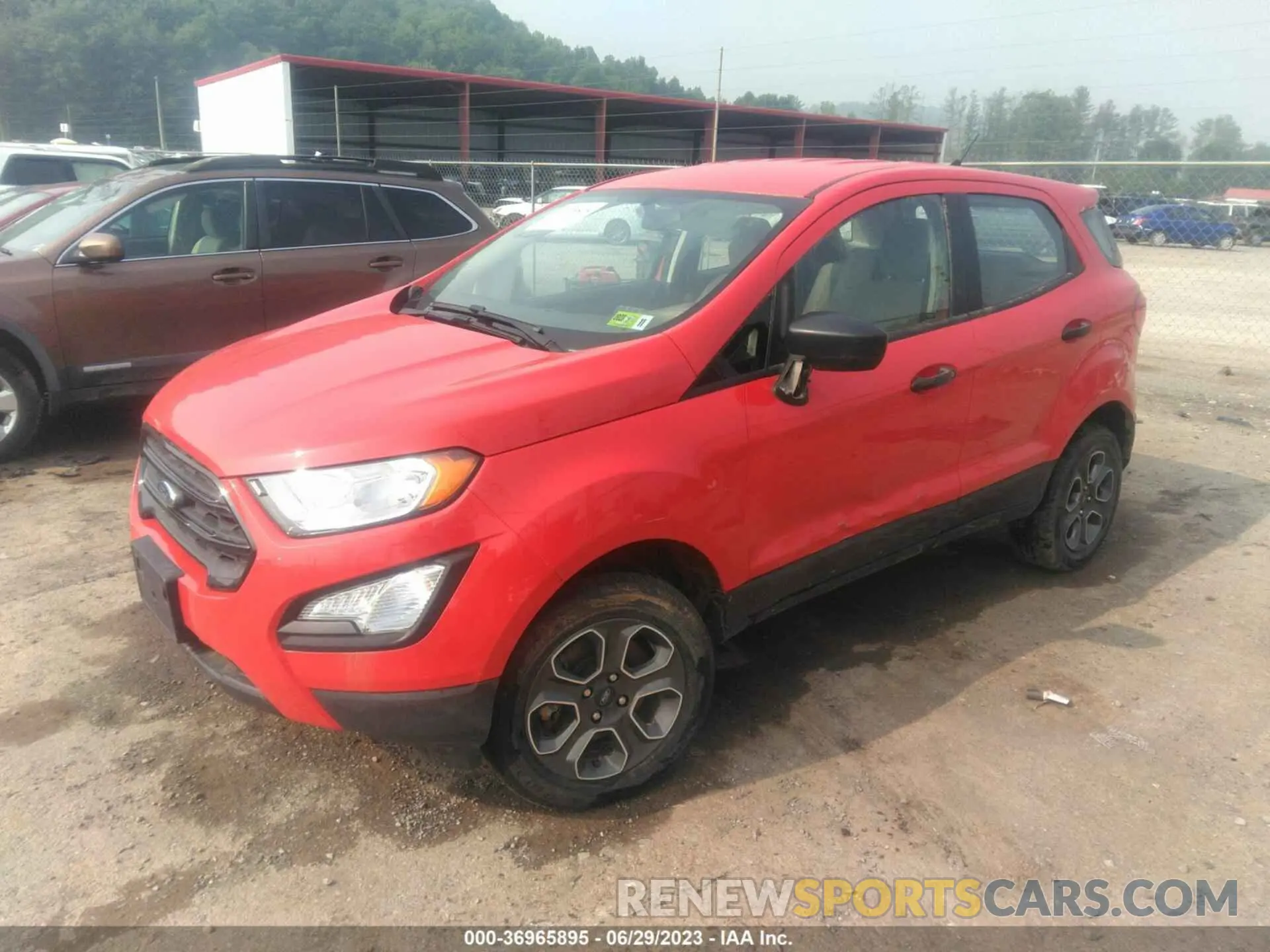 2 fotografías del automóvil dañado MAJ6S3FL0MC396108 FORD ECOSPORT 2021