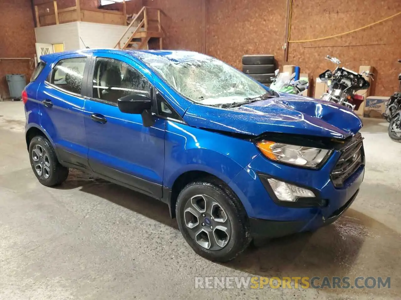 4 fotografías del automóvil dañado MAJ6S3FL2MC448564 FORD ECOSPORT 2021