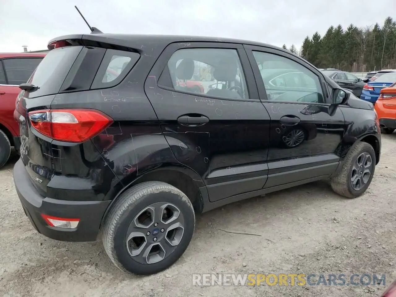 3 fotografías del automóvil dañado MAJ6S3FL3MC397754 FORD ECOSPORT 2021