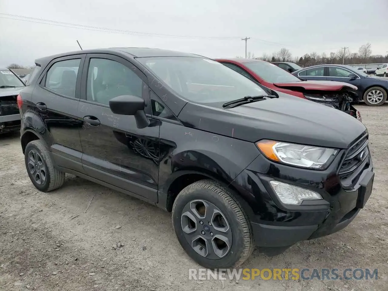 4 fotografías del automóvil dañado MAJ6S3FL3MC397754 FORD ECOSPORT 2021