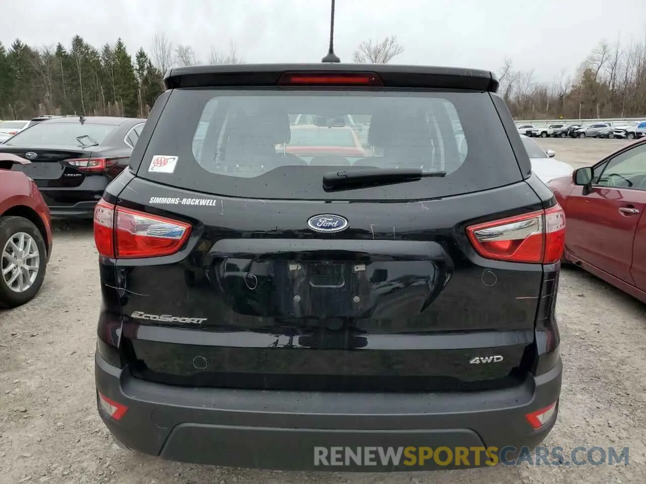 6 fotografías del automóvil dañado MAJ6S3FL3MC397754 FORD ECOSPORT 2021